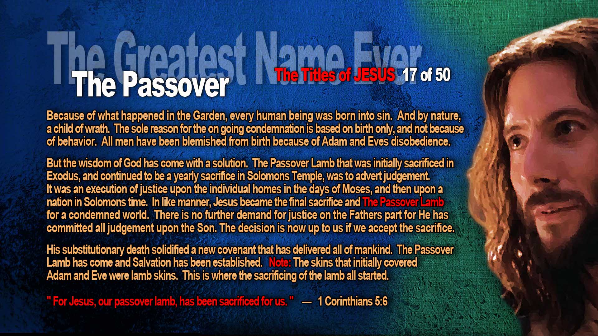 17 GreatestName Passover