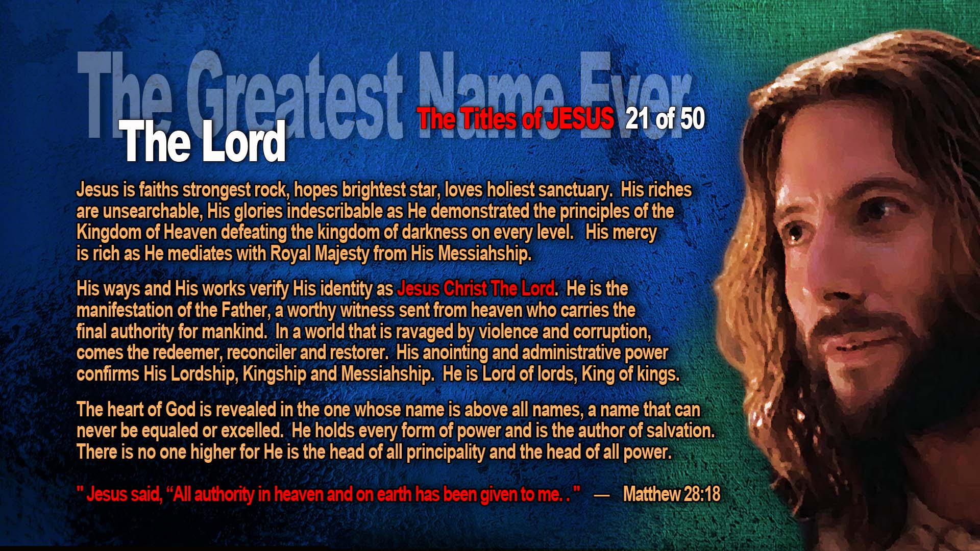 21 GreatestName Lord