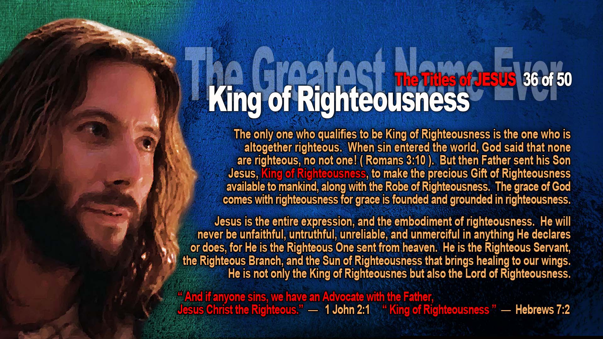 36 GreatestName Righteousness